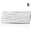 Keychron B3 Pro Tastiera senza fili per ufficio - connessione 2,4 GHz/Bluetooth, layout QWERTY US 75 %, bianco avorio