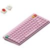 NuPhy Node 75 Tastiera meccanica wireless Low-Profile QWERTY US / Rosa chiaro / Rosso nano