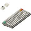 NuPhy Node 75 Tastiera meccanica wireless QWERTY US a profilo alto / Lunar White / Brown Max