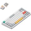 NuPhy Halo75 V2 IO Series Tastiera meccanica da gioco Bluetooth/2,4 GHz/USB-C - QWERTY US, Ionic White / Blush Max