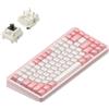 NuPhy Halo75 V2 IO Series Tastiera meccanica da gioco Bluetooth/2,4 GHz/USB-C - QWERTY US, Sakura Fizz / Brown Max