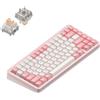 NuPhy Halo75 V2 IO Series Tastiera meccanica da gioco Bluetooth/2,4 GHz/USB-C - QWERTY US, Sakura Fizz / Blush Max