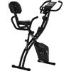 Fortuna Lai Gmbh Fortuna Lai cyclette, cyclette 2 in 1, cyclette pieghevole con resistenza magnetica regolabile su 8 livelli, 1 paio di cavi di tensionamento