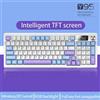 StarTech Y95 - Tastiera meccanica - Bluetooth wireless - Layout inglese - 88 tasti - Con batteria ricaricabile - Marrone