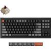 Keychron Tastiera meccanica wireless Keychron V3 Ultra 8K QWERTY US completamente assemblata con manopola / Nero / Switch Keychron Silk POM - Marrone