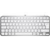 LOGITECH Tastiera wireless Logitech MX Keys Mini AZERTY retroilluminata, grigio chiaro, ergonomica