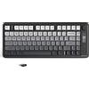 Zelurxx Tastiera da gioco ZELURXX Bluetooth & 2.4G con display, 87 tasti, PBT, RGB, impermeabile, compatibile con PC/laptop, nero e bianco