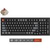 Keychron Tastiera meccanica wireless Keychron V5 Ultra 8K QWERTY US completamente assemblata con manopola / Nero / Switch Keychron Silk POM - Rosso