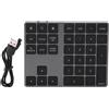 Gistuch Tastiera wireless nera, tastierino numerico Gaming Bianco per 34 tasti