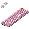 NuPhy Node 100 Tastiera meccanica wireless ad alto profilo, ANSI US, Bluetooth, 2,4 GHz, USB-C, rosa chiaro, Blush Max