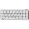 LOFREE Tastiera meccanica Lofree Flow Lite100, profilo ribassato, 100 tasti, wireless Bluetooth / 2,4 GHz, layout QWERTY per Windows e Mac OS, bianco sporco