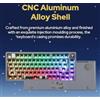OEM Kit base per tastiera da gaming in alluminio al 75%, tasti meccanici hot-swap, RGB