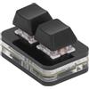OEM Set di tastiera meccanica da gaming con 2 tasti OSU, tasti rossi, USB, formato mini, hotswap, tastiera per macro e giochi ritmici, copia e incolla
