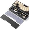 OEM Tastiera TKL ergonomica con tasti meccanici, divisorio in acrilico, supporto ergonomico antiscivolo, cappucci neri, per l'ufficio e l'uso domestico