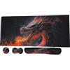 OEM Set di tastiera da gaming di grandi dimensioni - 900 x 400 mm - base in gomma antiscivolo - antistress - formato grande