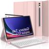 OEM Custodia per tablet da 12,4 pollici - Tastiera magnetica rimovibile - Oro rosa - Con porta-matita