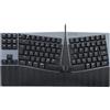 OEM Tastiera compatta ergonomica - Tastiera meccanica - Digitazione confortevole - Tasti programmabili - Design TKL - Rossa