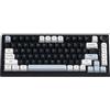 OEM Tastiera meccanica da gaming con 83 tasti, retroilluminazione RGB, tre modalità, hot-swappable (bianca e nera, grande, per giochi su PC)
