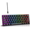 OEM Kit tastiera meccanica, hot-swappable, tasti rossi, retroilluminazione RGB, kit tastiera portatile compatto con 61 tasti (tasti rossi)