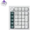 Keychron Q0 HE QMK Wireless Number Pad: tastierino numerico magnetico wireless, 2,4 GHz/Bluetooth 5.1, funzione Quick Trigger, RGB, programmabile con QMK, bianco