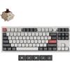 Keychron Tastiera meccanica wireless Keychron Q3 Ultra 8K QWERTY US completamente assemblata con manopola / Bianca / Interruttori Keychron Silk POM - Marroni