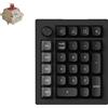 Keychron Tastiera meccanica wireless Keychron V0 Ultra 8K con tastierino numerico NumberPad, layout QWERTY US, completamente assemblata, manopola / Nero / Switch Keychron Silk POM - Rosso