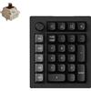 Keychron Tastiera meccanica wireless Keychron V0 Ultra 8K con tastierino numerico NumberPad, layout QWERTY US, completamente assemblata, manopola / Nero / Switch Keychron Silk POM - Marrone
