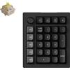 Keychron Tastiera meccanica wireless Keychron V0 Ultra 8K con tastierino numerico NumberPad, layout QWERTY US, completamente assemblata, manopola / Nero / Switch Keychron Silk POM - Banana