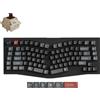 Keychron Tastiera meccanica wireless Keychron V10 Ultra 8K QWERTY US completamente assemblata con manopola / Nero / Interruttori Keychron Silk POM - Marrone