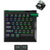 Keychron L0 HE One Handed: tastiera da gioco magnetica per uso con una sola mano con switch magnetici Lemokey Ultra-fast Lime