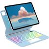 bez marki Custodia con tastiera iPad Air 13 M2 2024 touchpad QWERTZ LED.
