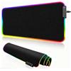 OEM Tappetino per tastiera RGB con retroilluminazione a LED e fondo antiscivolo per computer e notebook - 11 modalità di luminosità - 800 x 300 mm