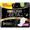 Fater LINES SETA ULTRA ASSORBENTI EXTRA NOTTE CARRY PACK PACCO SINGOLO 9+1 PEZZI