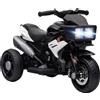 HOMCOM Moto Elettrica per Bambini 3-5 Anni con 3 Ruote, Luci e Suoni, Batteria 6V, 86x42x52 cm, Nero | Aosom Italy