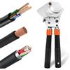 NEWTRY J52 - Tagliacavi a cricchetto resistente per cavi corazzati in rame alluminio da 500 mm², senza sforzo, taglio facile, strumento professionale per tagliare cavi, arancione