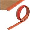 ZTVOWTO 100cm Striscia di Soglia, Strisce di Rivestimento per Porte per Tappeti, Strisce Divisorie Autoadesive per Pavimenti a Soglia con Moquette, Altezza di Transizione Inferiore a 5 mm (Teak)