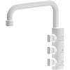 Shurity Rubinetto di prelievo Sottofinestra per depuratori 3 Vie 6mm. Shurity Napoli (Bianco Opaco)