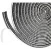 SHOCHX Guarnizione a spazzola autoadesiva, 10 m, 9 mm (larghezza) x 5 mm (diametro), paraspifferi per porte, finestre, pennelli, nastro sigillante grigio