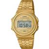 Casio Collection Vintage Unisex Digital Watch with Stainless Steel Strap