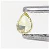 Sparkling Fancy Diamonds 0,07 CT 3 MM Diamante Naturale Verde A Forma Di Pera Taglio Brillante Sciolto