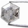 NATURAL ROSE CUT DIAMONDS Diamante Naturale Sciolto 0.30cts 4.3mm Colore Sale E Pepe Forma Esagonale
