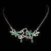 Egemdiamond Collana Tennis In Argento Sterling 925 Con Opale Nero Ovale 5x3mm 16in