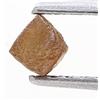 Sparkling Fancy Diamonds Diamante Naturale Grezzo Cube TINY 0.20ct Colore Marrone