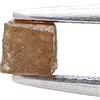 Sparkling Fancy Diamonds Diamante Grezzo Naturale Loose Fancy Brown 0.33 ct Taglio Cube 3x3 mm
