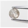 NATURAL ROSE CUT DIAMONDS NATURAL DIAMOND 0,19 Ct Grigio Diamante Rotondo Rose Cut