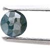 Sparkling Fancy Diamonds Diamante Naturale Portoghese Taglio Round 0,28 ct Colore Blu Grigiastro
