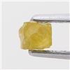 NATURAL ROSE CUT DIAMONDS Diamante Naturale Minuscolo Grezzo A Forma Di Cubo Giallo 0.19ct