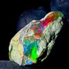 OPAL EMPIRE Etiope black opal Crudo, Natural Opal rough , Fuoco opal gemstone 9 KT 22x14 MM