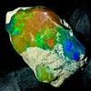 OPAL EMPIRE Opal Black Fire Naturale Opale Nero Grezzo Etiopia 8,05 Ct 20x12mm