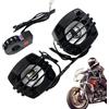 Generic stereo per moto, altoparlanti da manubrio con suoni Hi-Fi, amplificatore audio nero con struttura resistente alle intemperie, kit audio per donne e uomini, accessorio di intrattenimento per